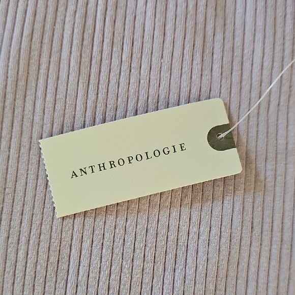 NWT Maeve by Anthropologie Mock Neck Ribbed Sleeveless Tank Top Lavender Sz L - Picture 5 of 9